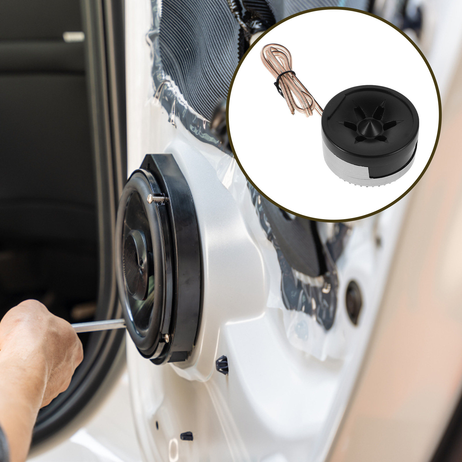 Audio Music Enhancer Free - 1Pair Car Tweeter Mini Dome Speaker