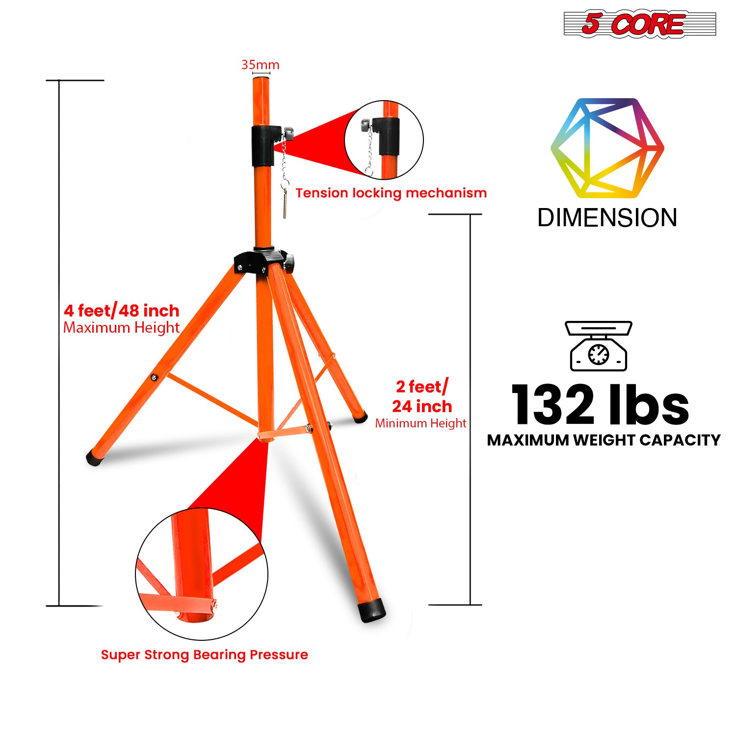 5 Core Speaker Stand Tripod Fl - огляд і ціна Studio Monitor Speaker