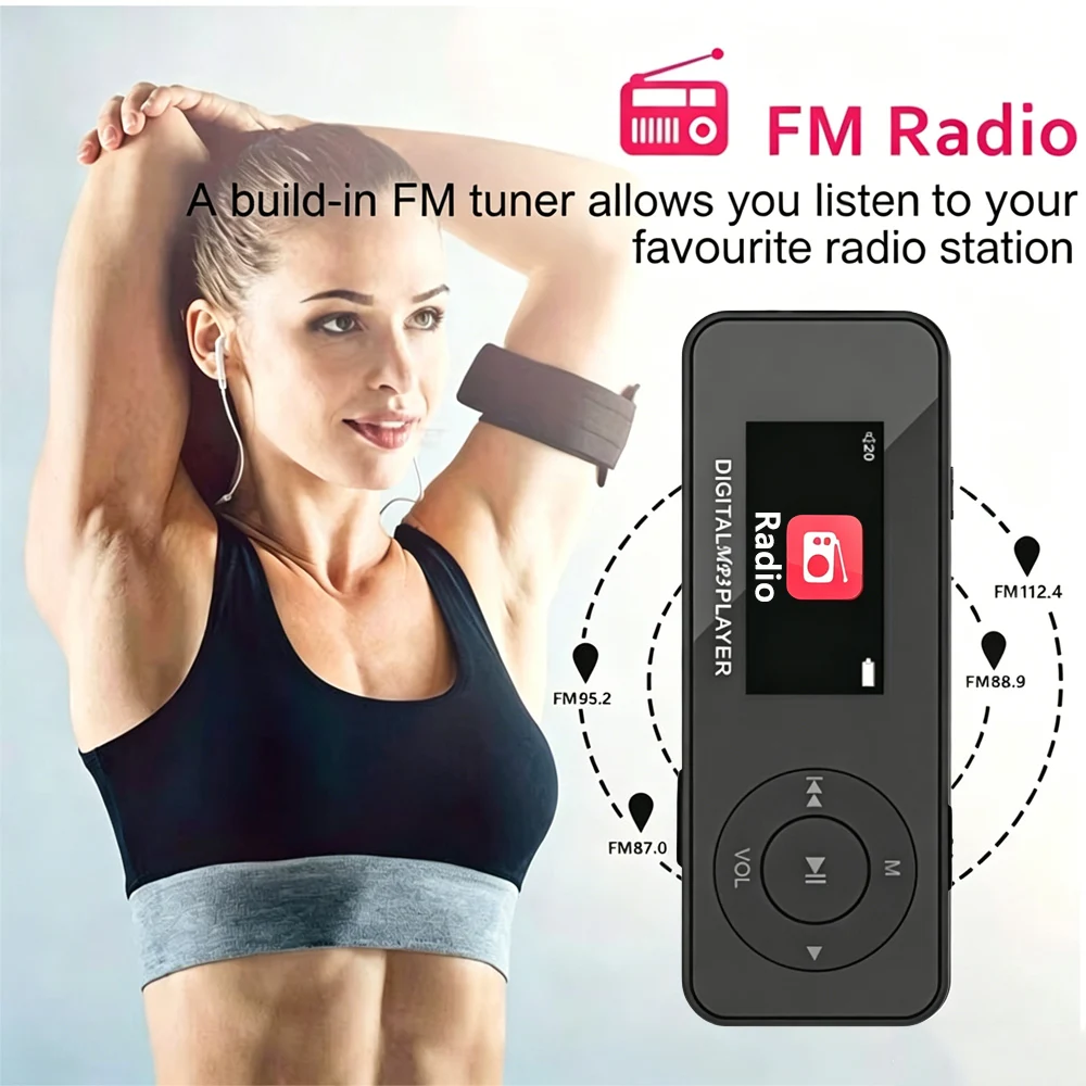 KEBIDU Portable MP3 Player Blu - огляд і ціна Audio Music Recorder