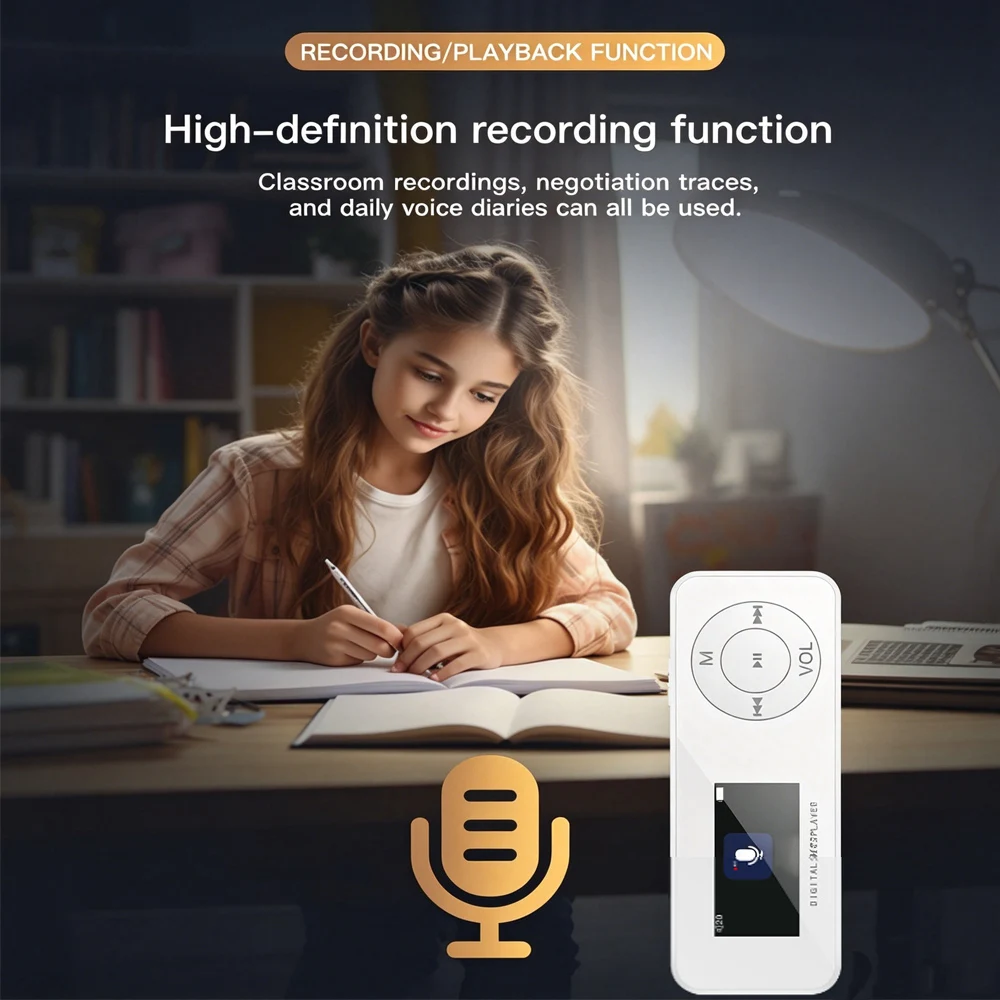 KEBIDU Portable MP3 Player Blu - огляд і ціна Audio Music Recorder