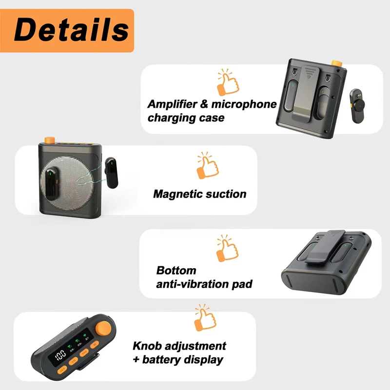Portable Voice Amplifier with  - огляд і ціна Portable Amplifier Mini