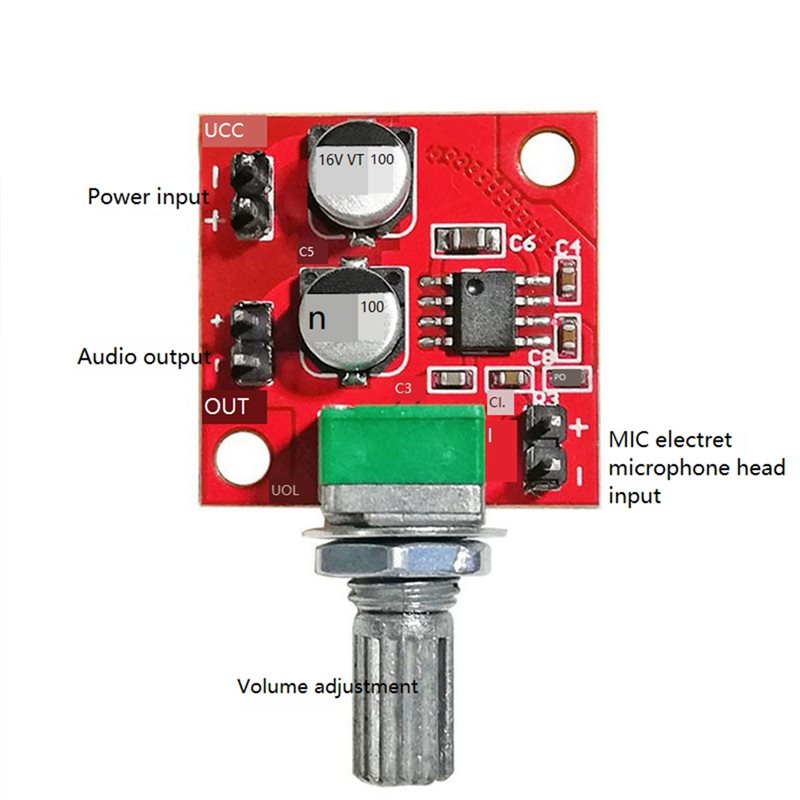 -[A51I Digital]LM386 Electret  - огляд і ціна Portable Amplifier Mini