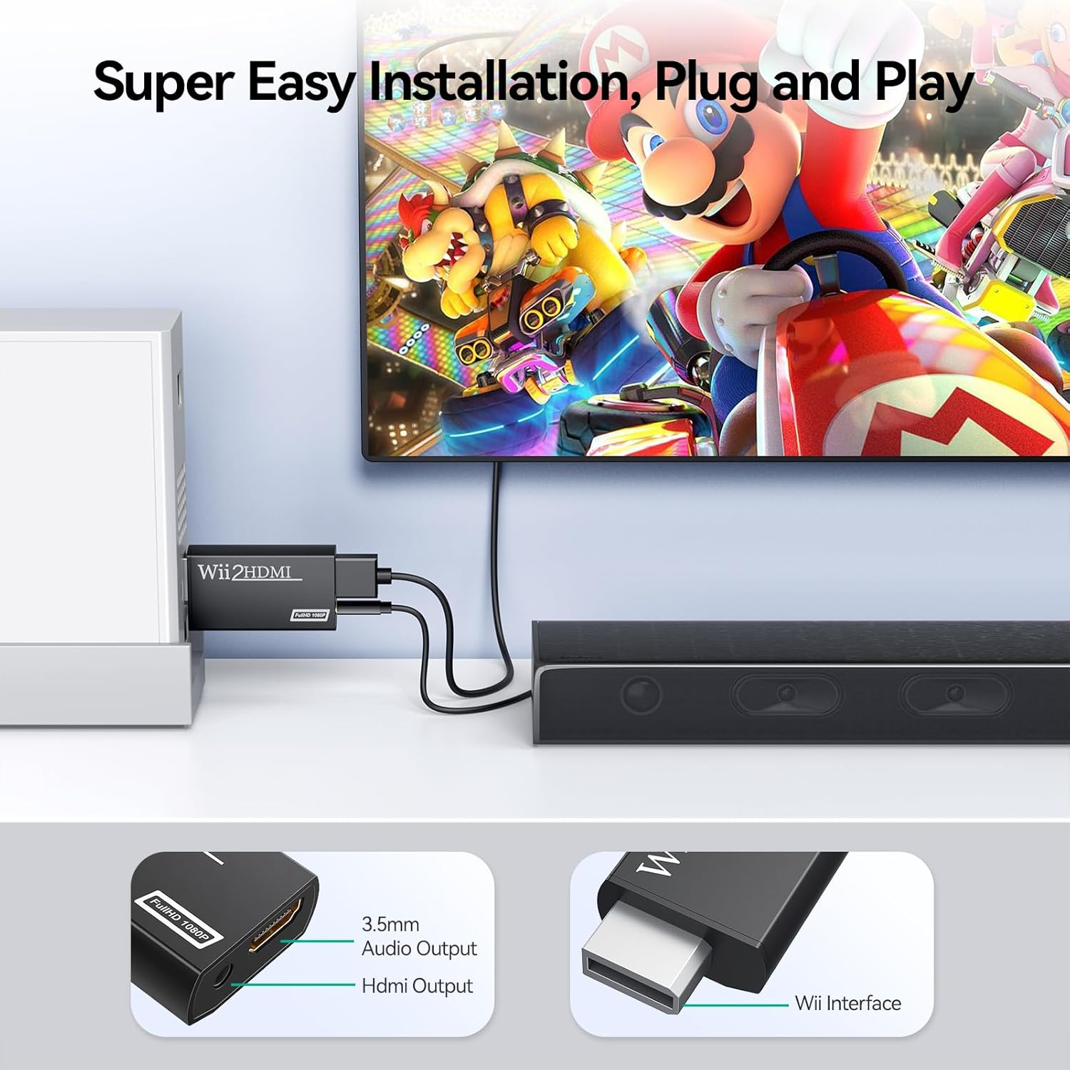 Wii to HDMI Converter Full HD  - огляд і ціна Audio Music Converter