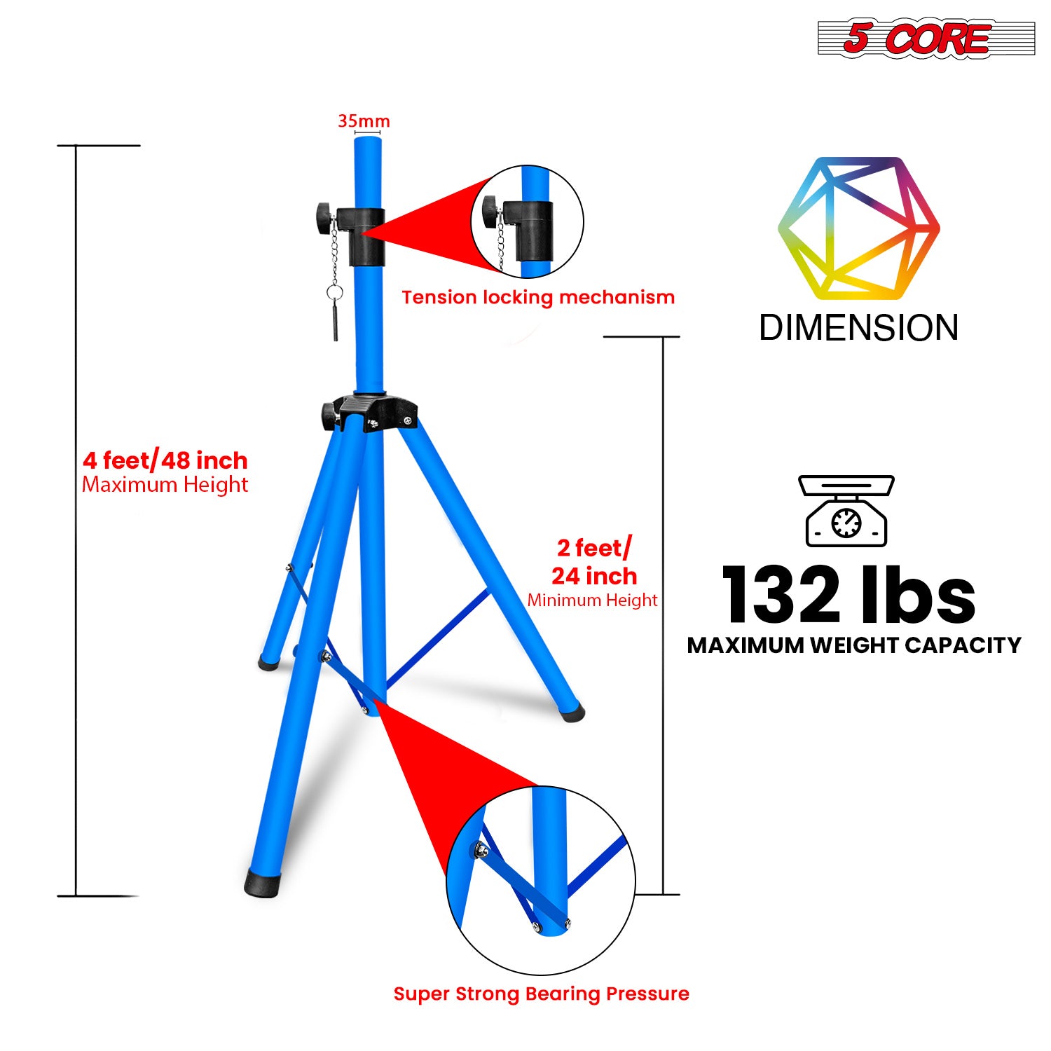 5 Core Speaker Stand Tripod Fl - огляд і ціна Studio Monitor Speaker