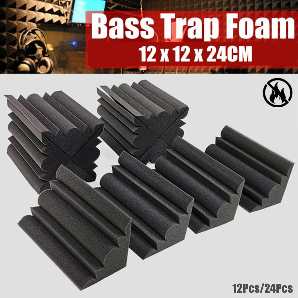 12/24Pcs 12x12x24cm Bass Traps - огляд і ціна Studio Monitor Speaker