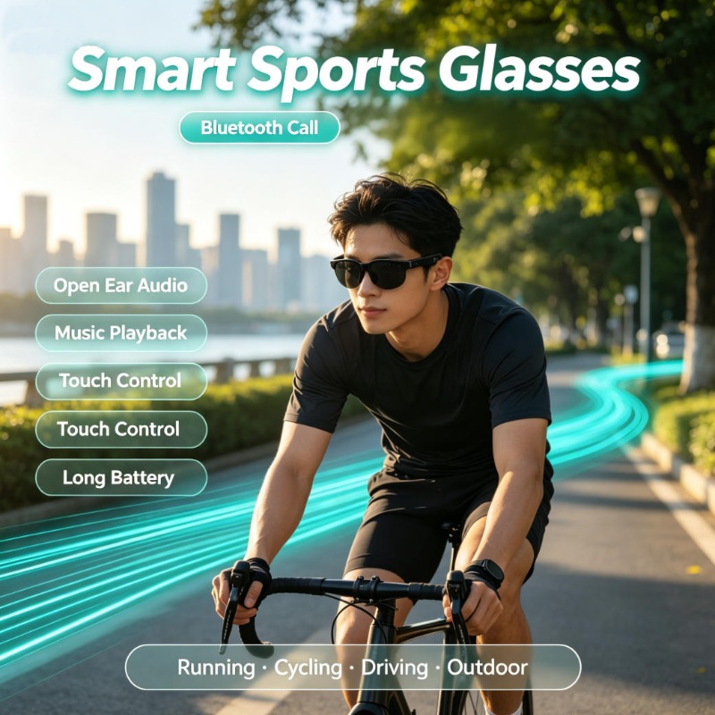 Smart Sports Glasses Open Ear  - огляд і ціна Audio To Music