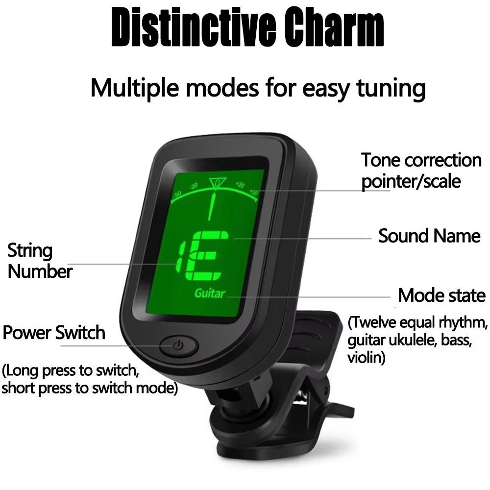 Clip on Mini Guitar Tuner LCD  - огляд і ціна Guitar Tuner Clip