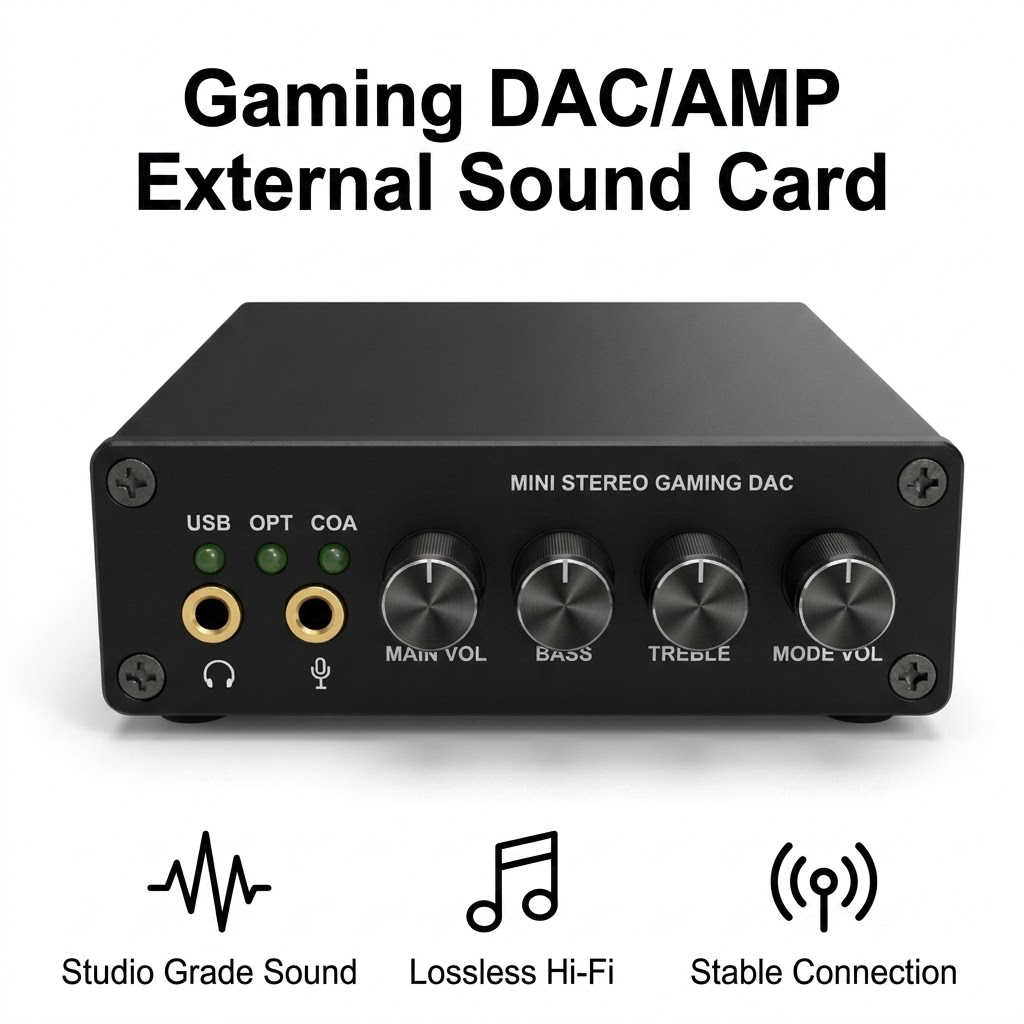 Mini Gaming DAC Headphone Ampl - огляд і ціна Portable Amplifier Mini