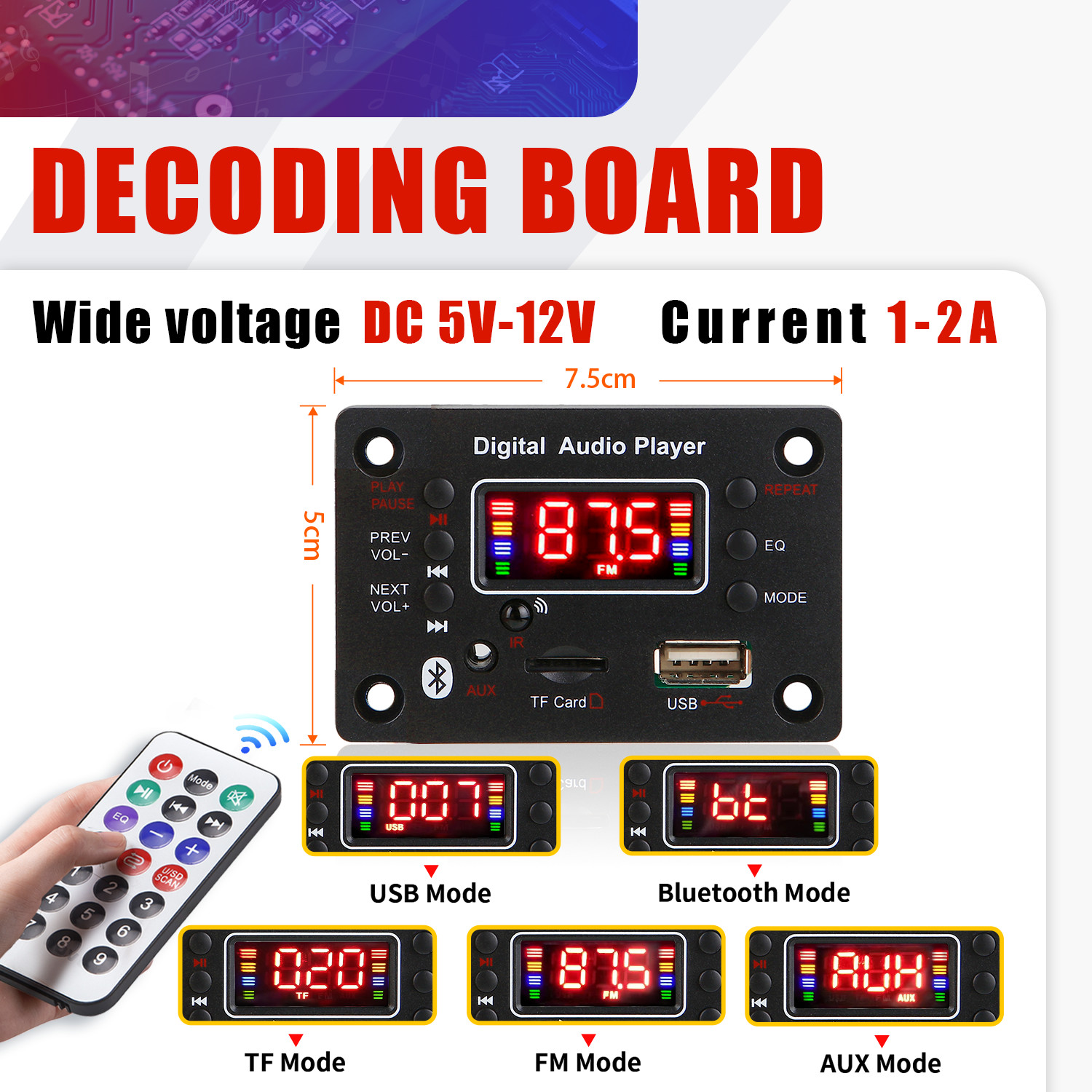 12V Wireless Handsfree Bluetoo - огляд і ціна Audio Music Recorder